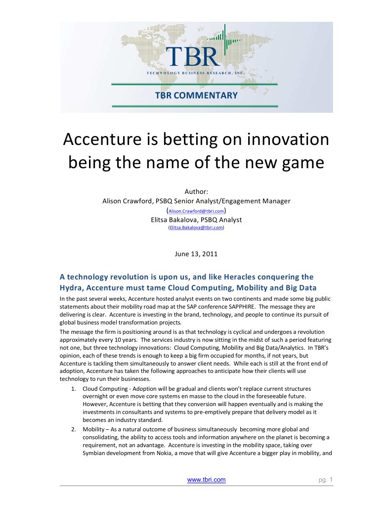 Accenture Analyst Days | PDF | Accenture | Business