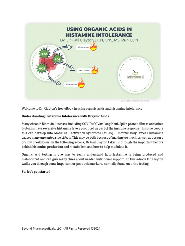 treatinghistamineintolerancewithaminoacids PDF Vitamin B12 Vegetable Oil