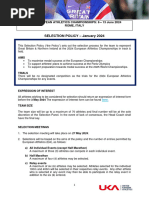 2024 European Athletics Championships Selection Policy FINAL