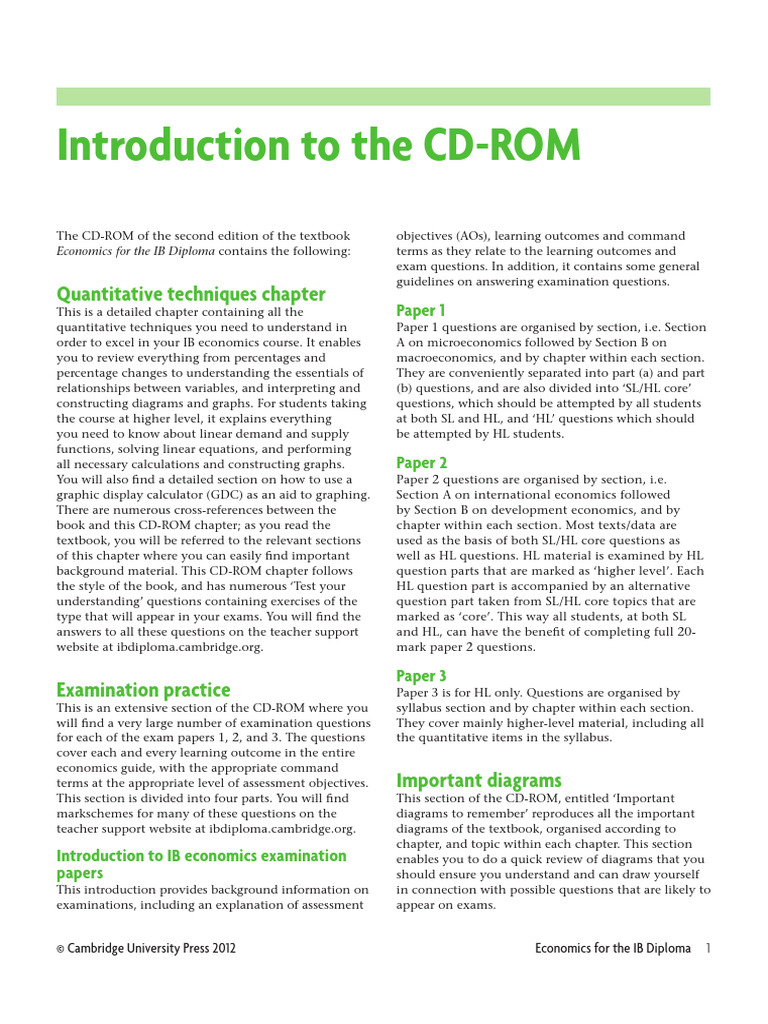 Intro To CDROM Download Free PDF Economics