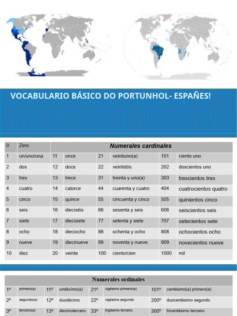 Vocabulario Básico de Portuñol | PDF
