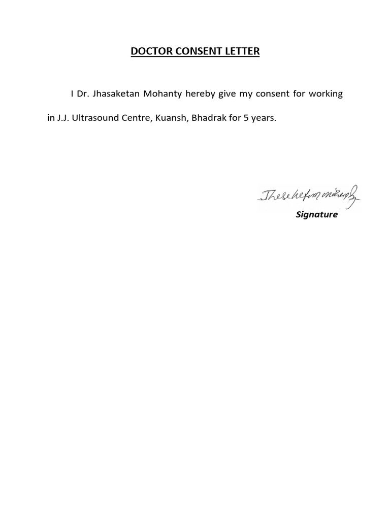 CONSENT LETTER | PDF