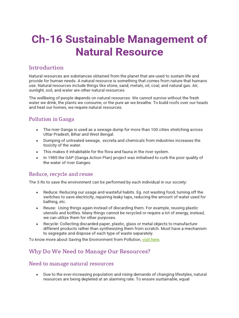 Sustainable Management of Natural Resources | PDF | Fuels | Fossil Fuels