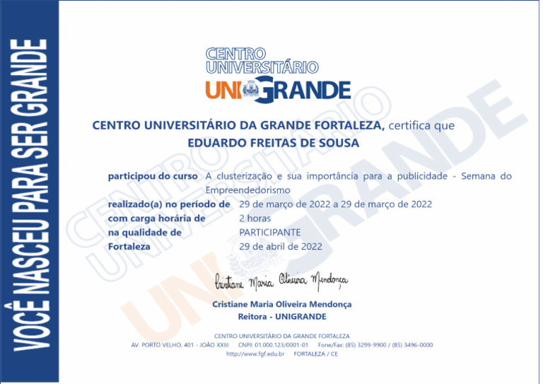 Certificado Eventos 2 Pdf