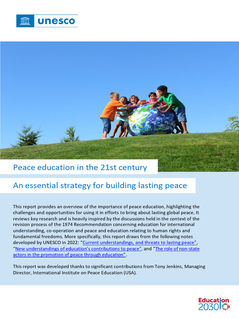 Peace Education in The 21st Century | PDF | Violence | Learning