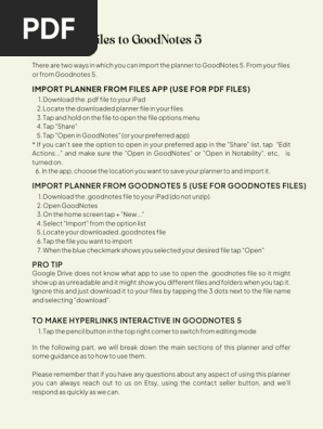 Instructions That Girl Planner