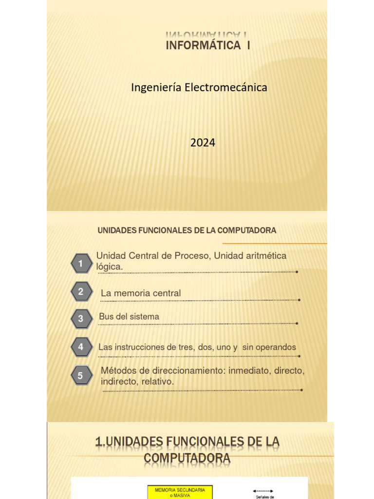 Unidades Funcionales de la Computadora | PDF | Almacenamiento de datos ...