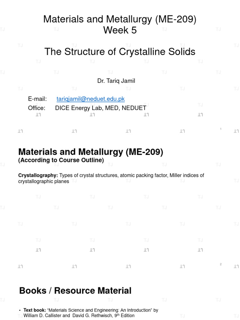 Crystal Structure | Download Free PDF | Crystal | Crystal Structure
