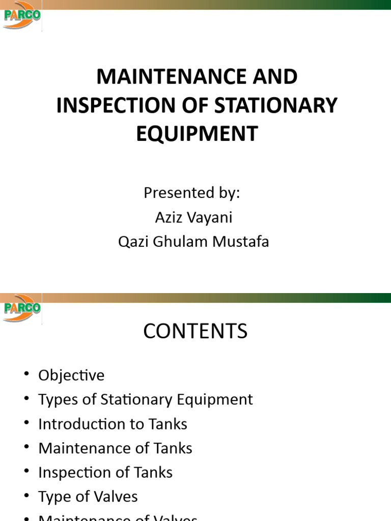 Maintenance and Inspection of Static Equipment 1678623860 | PDF | Valve ...