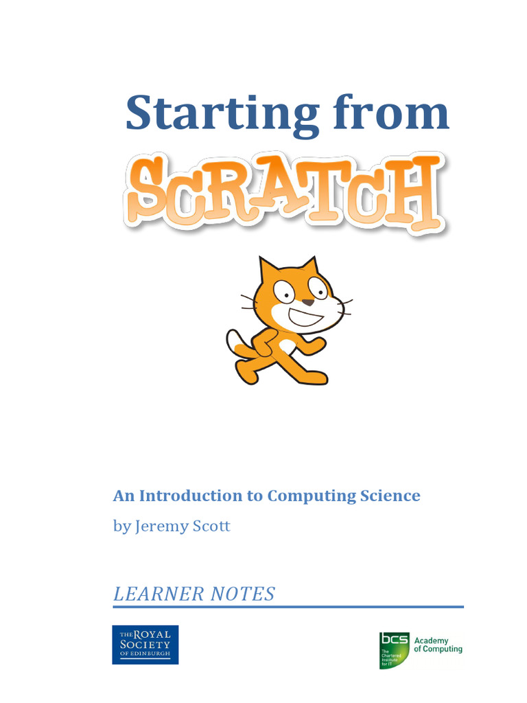 Starting From Scratch LEARNER | PDF | Input/Output | Scratch ...