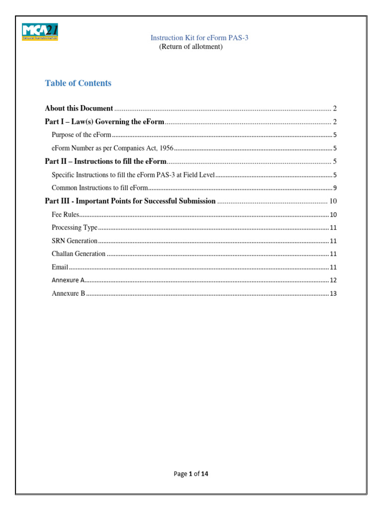 eForm PAS-3 Filing Instructions Guide | PDF | Securities (Finance ...