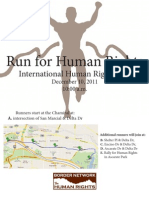 Run For Human Rights in El Paso - Flyer