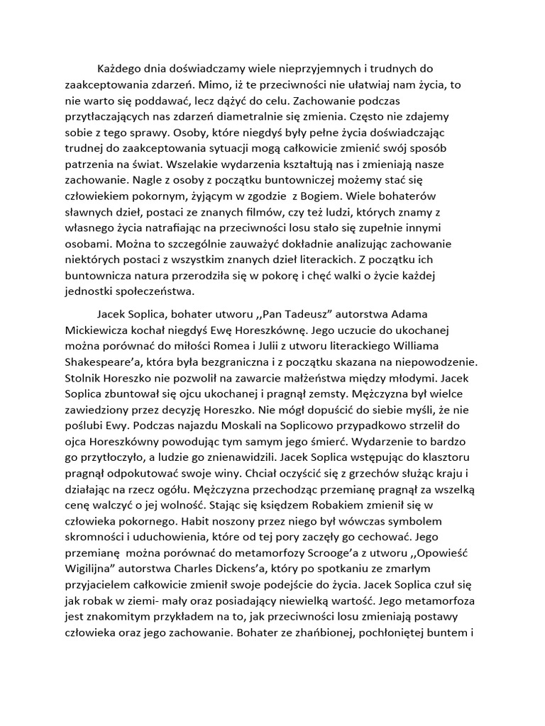 Rozprawka Polski | PDF