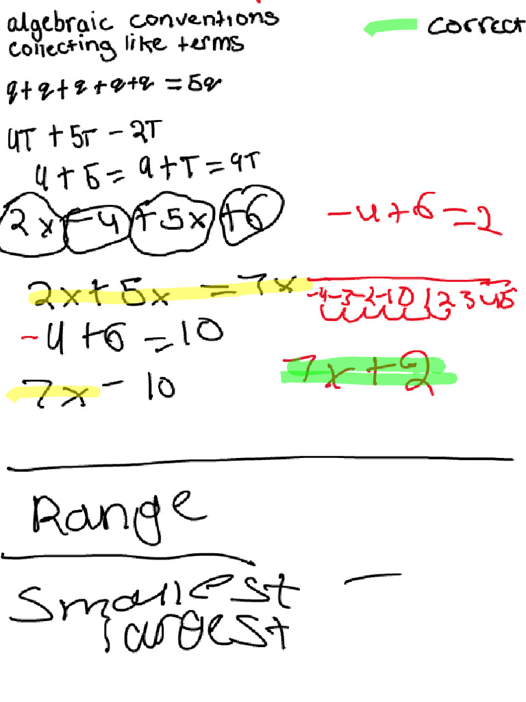 Algebraic Conventions | PDF