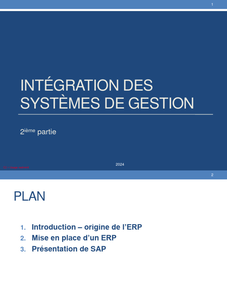 Intégration ERP : Guide et Méthodologie | PDF | Progiciel de gestion ...