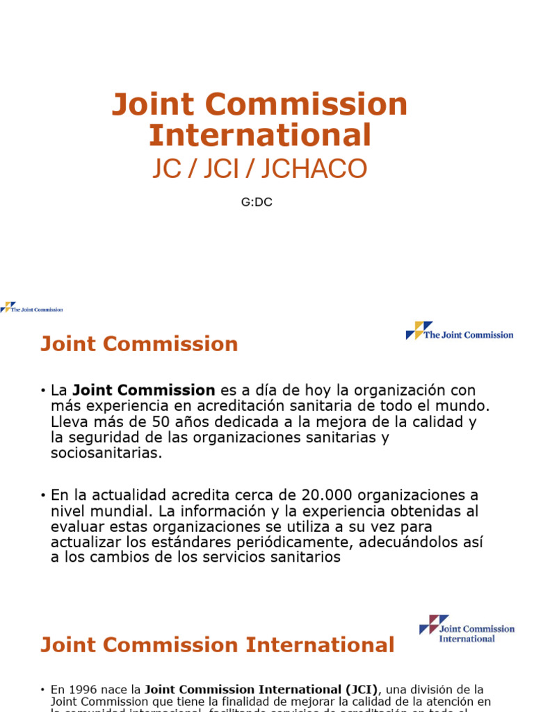 Joint Commission v1 | PDF | Evaluación | Hospital
