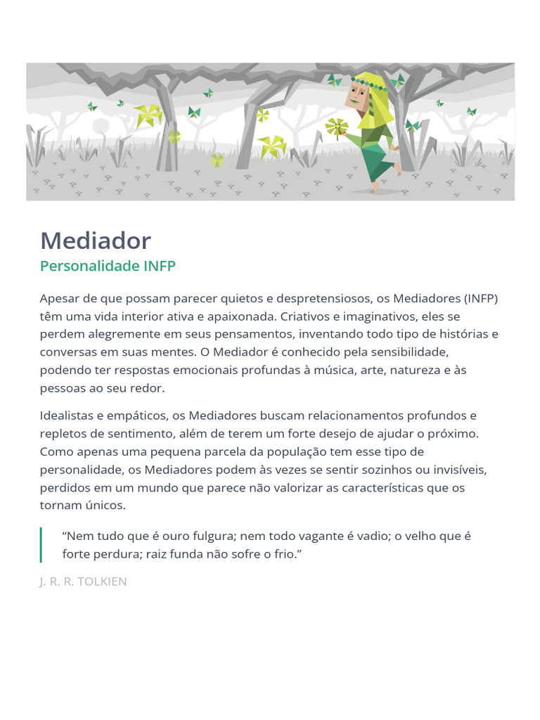 16personalities Infp Premium Profile Pdf
