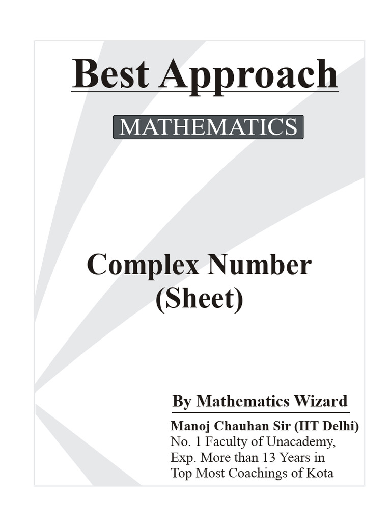 12complex numbers sheet pdf complex number elementary geometry