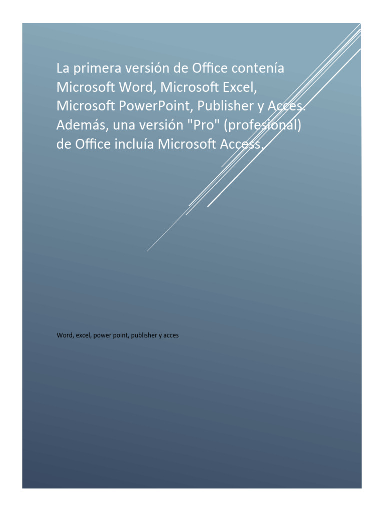 Microsoft Office | Descargar gratis PDF | Microsoft PowerPoint ...