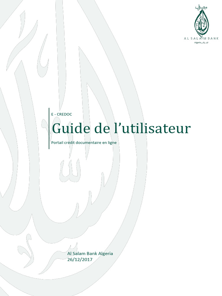 Manuel E-Credoc | PDF | Banques | Informatique