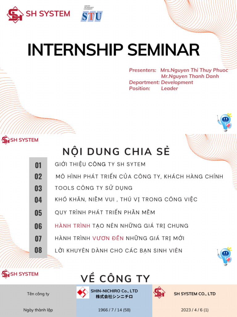 Saigon Technology University Seminar Pdf