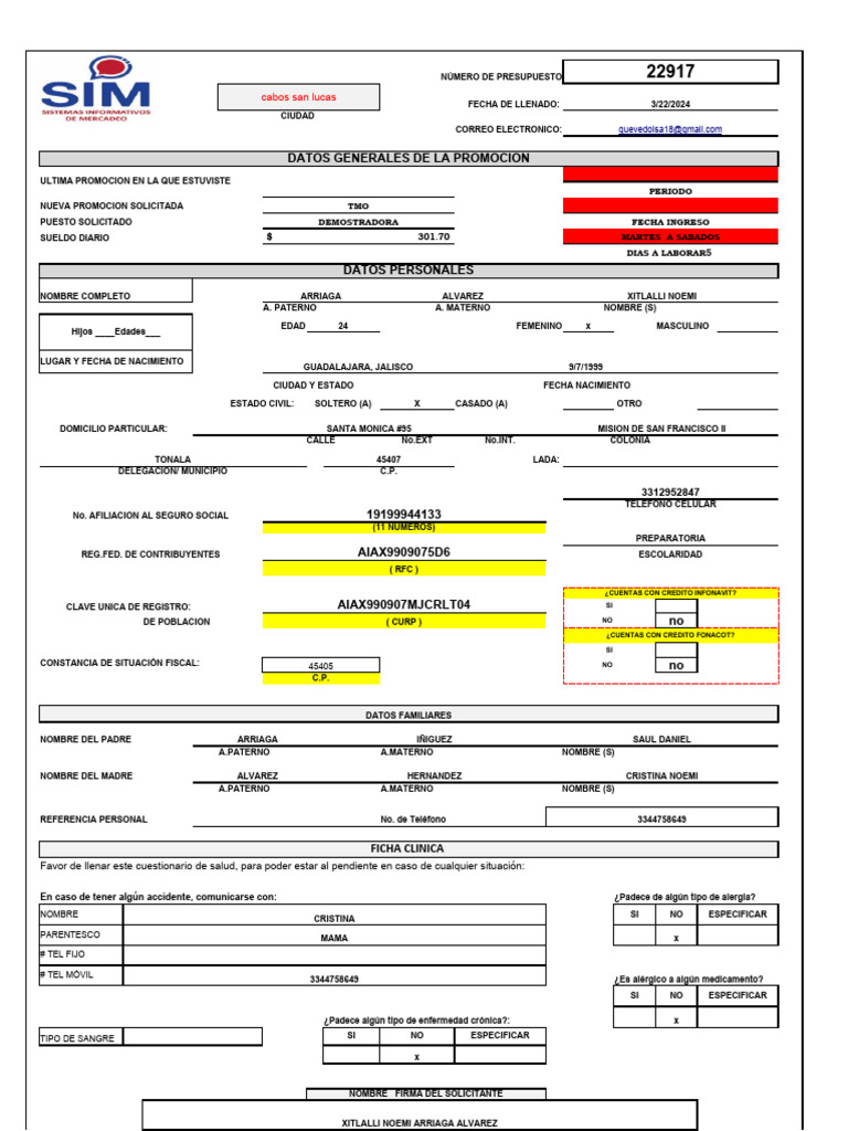 Caratula demo excel llenar1 pdf medicina medicina clinica