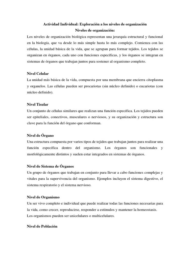 Biologia Tarea | PDF | Organismos | Ecosistema