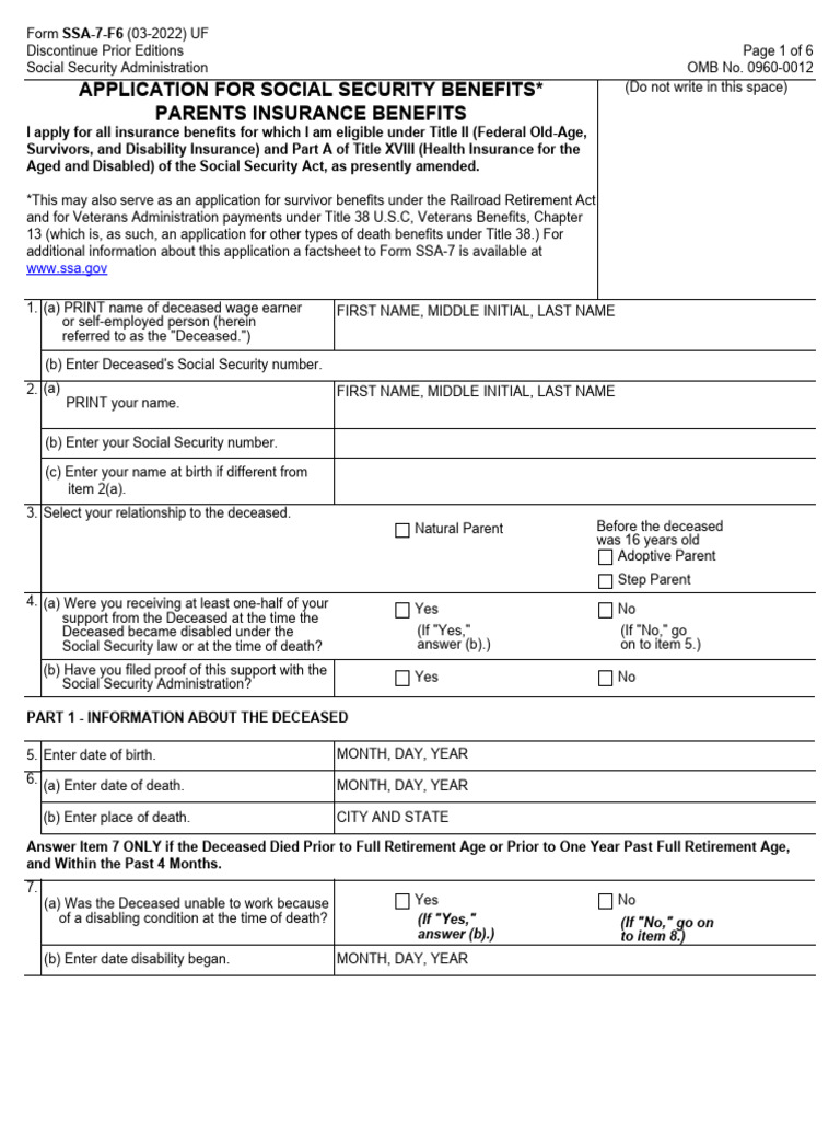 Free Social Security Administration (Ssa) Fax Cover Sheet Template To...