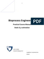 Bio Process Engineering I - KLa Experiment