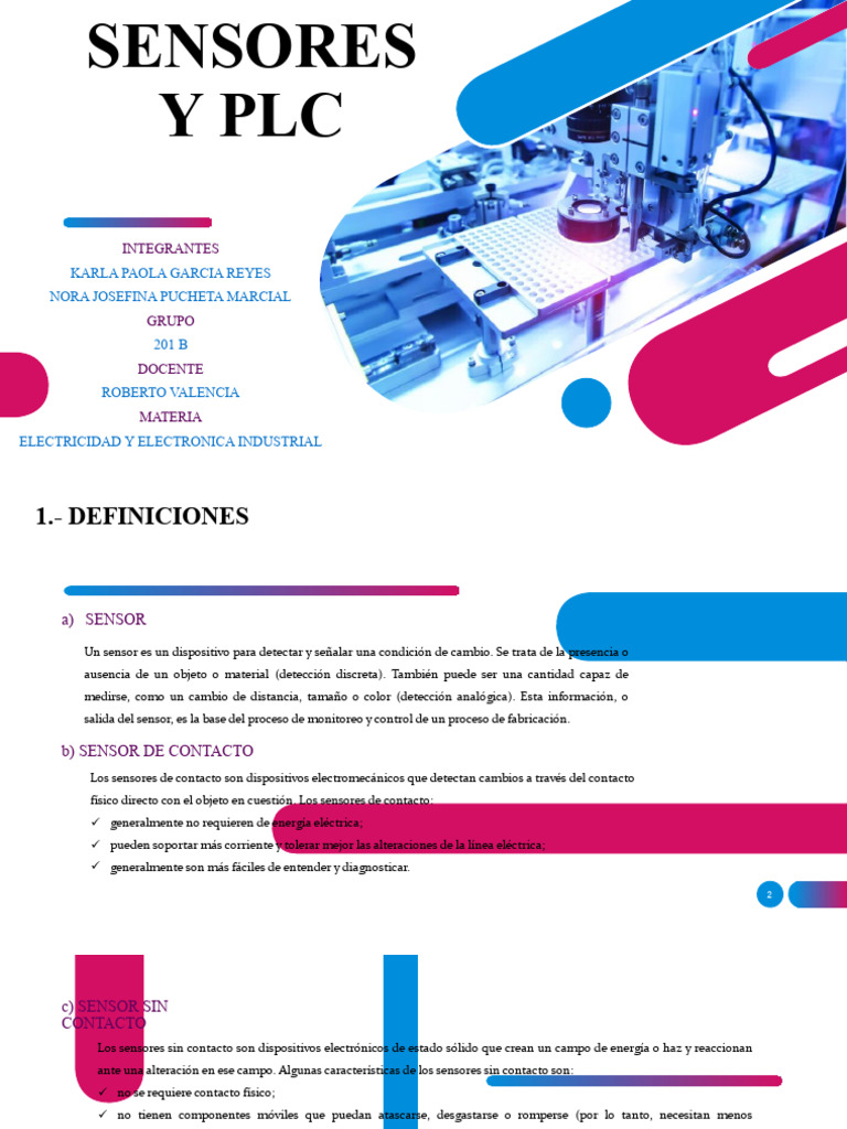 Sensores Y Plc Pdf Relé Sensor