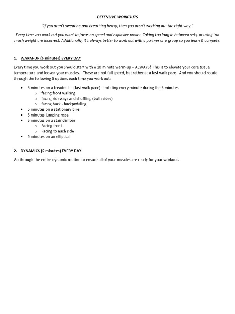 Defensive workout download free pdf strength training physical