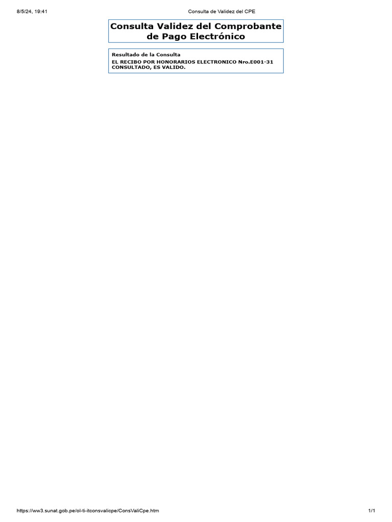 Consulta de validez del cpe pdf