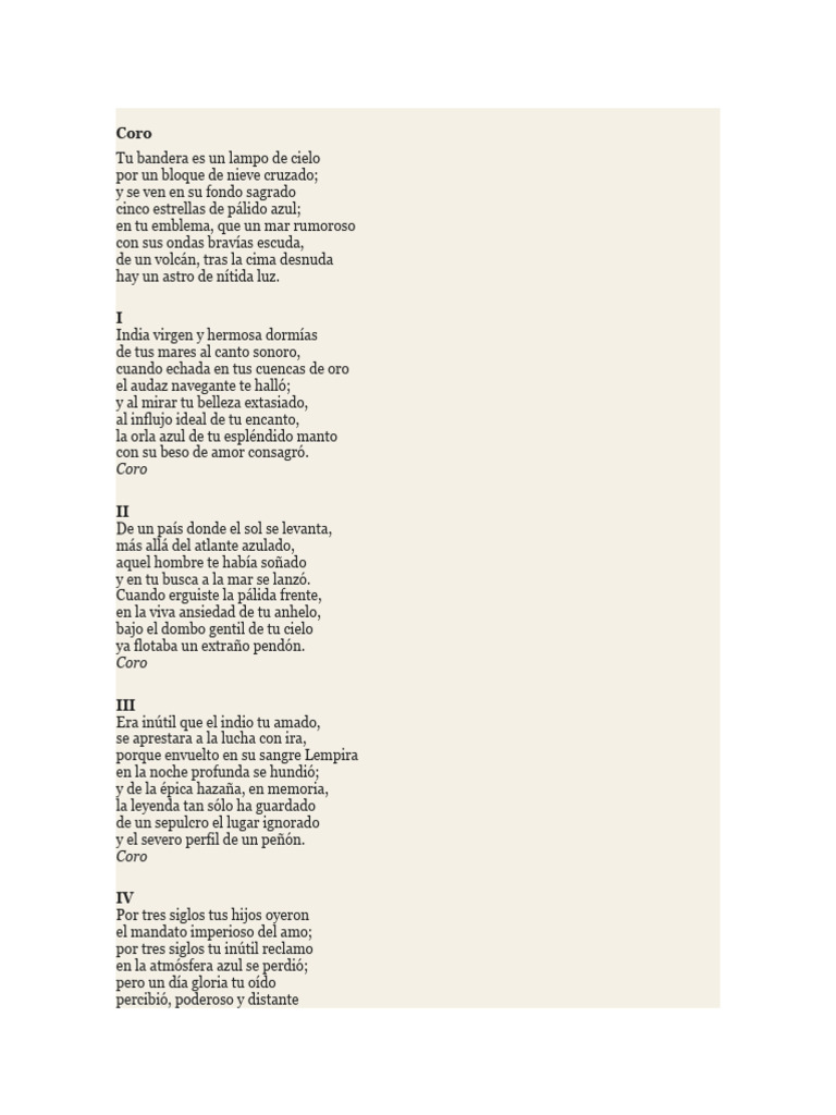 Himno a la Bandera de la Raza | PDF | Honduras