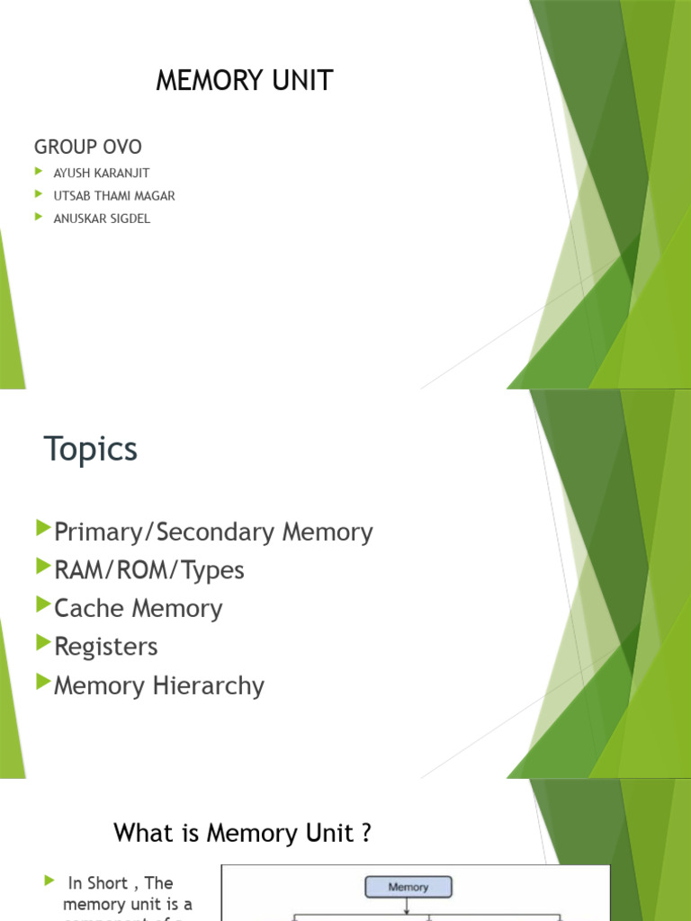 Memory unit 1 pdf