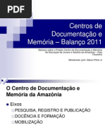 Centro de Documentação - Balaço 2011