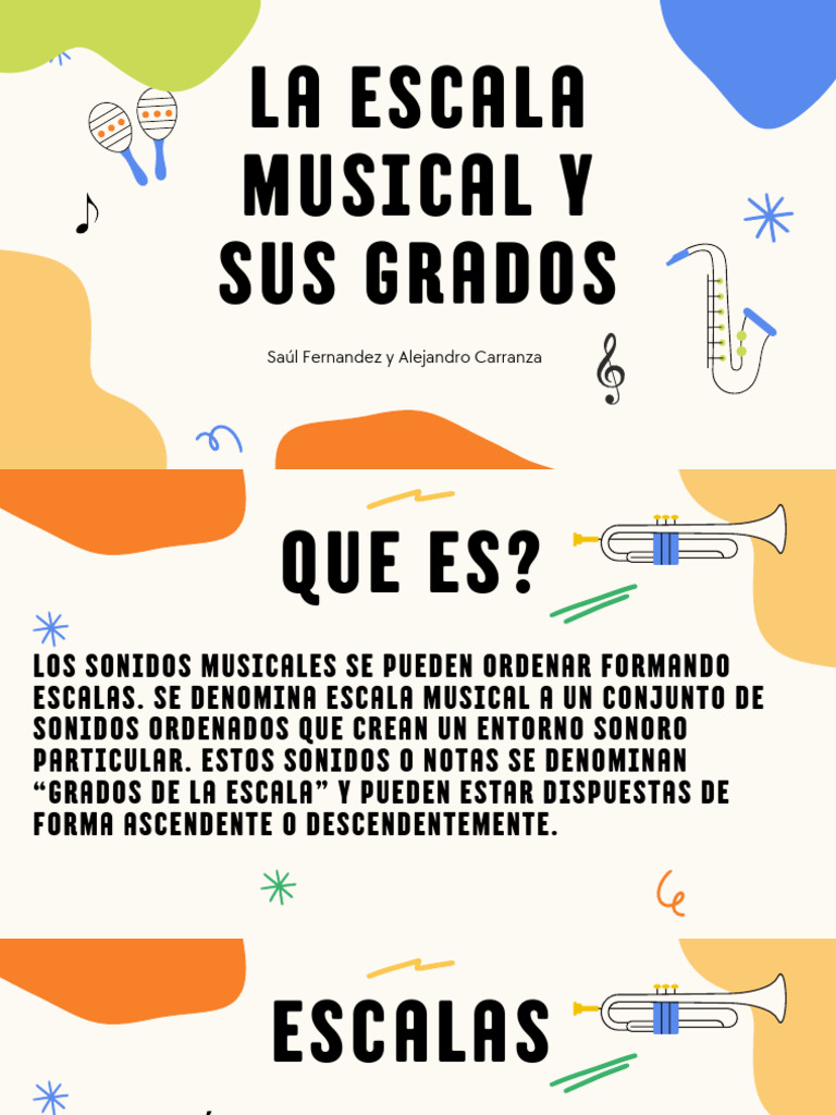 Grados y Tipos de Escalas Musicales | PDF | Escala (música) | Escala menor