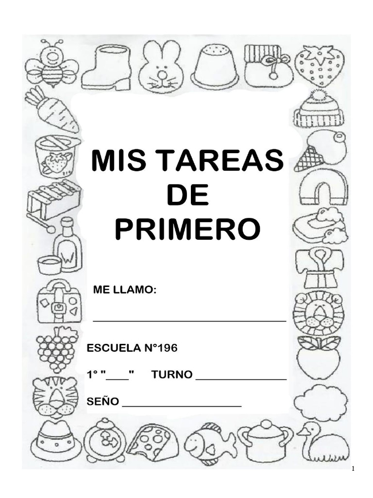 Mis tareas de primero 2024 pdf