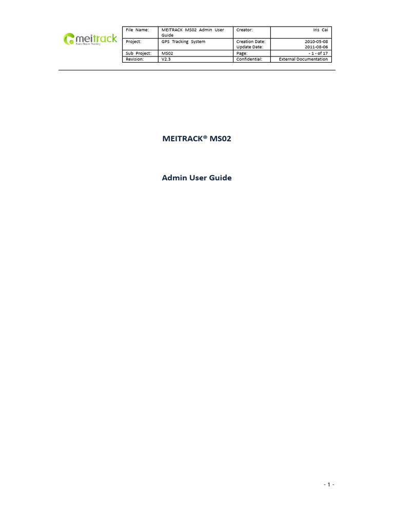 ms02 Meitrack | PDF | Login | Password