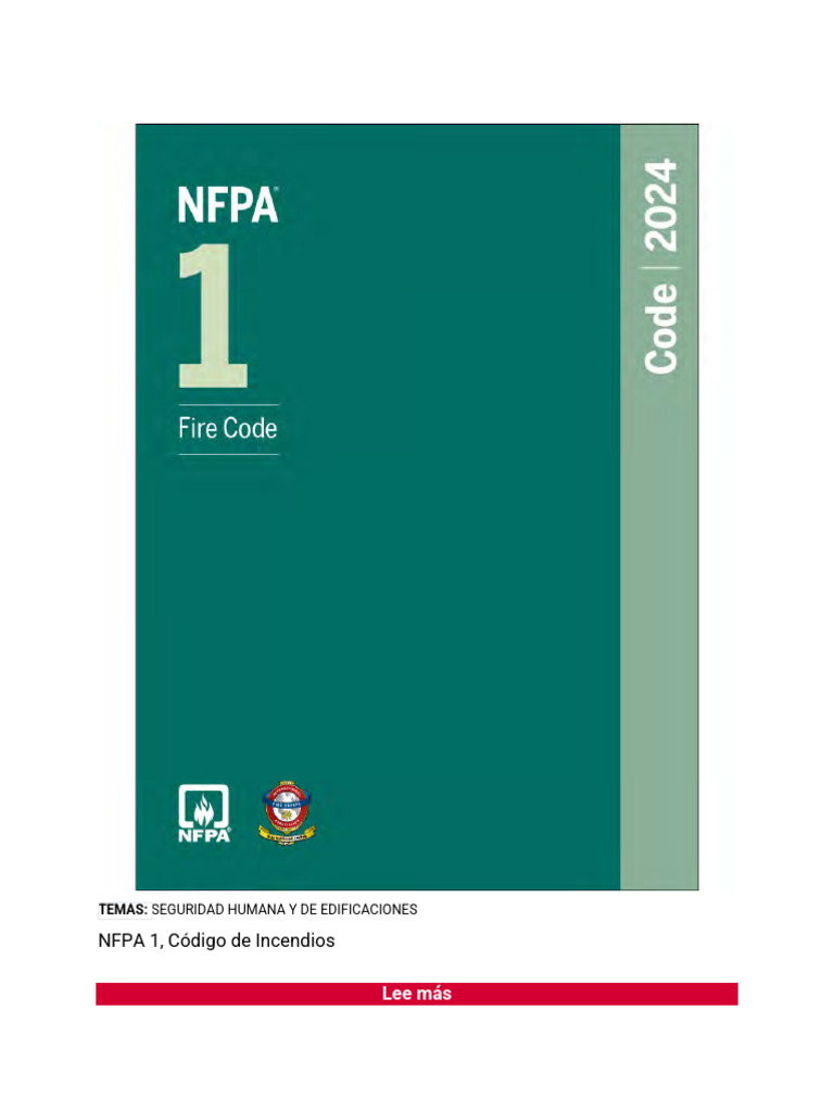NFPA 1: Código de Incendios y Seguridad | PDF | Gas natural licuado ...