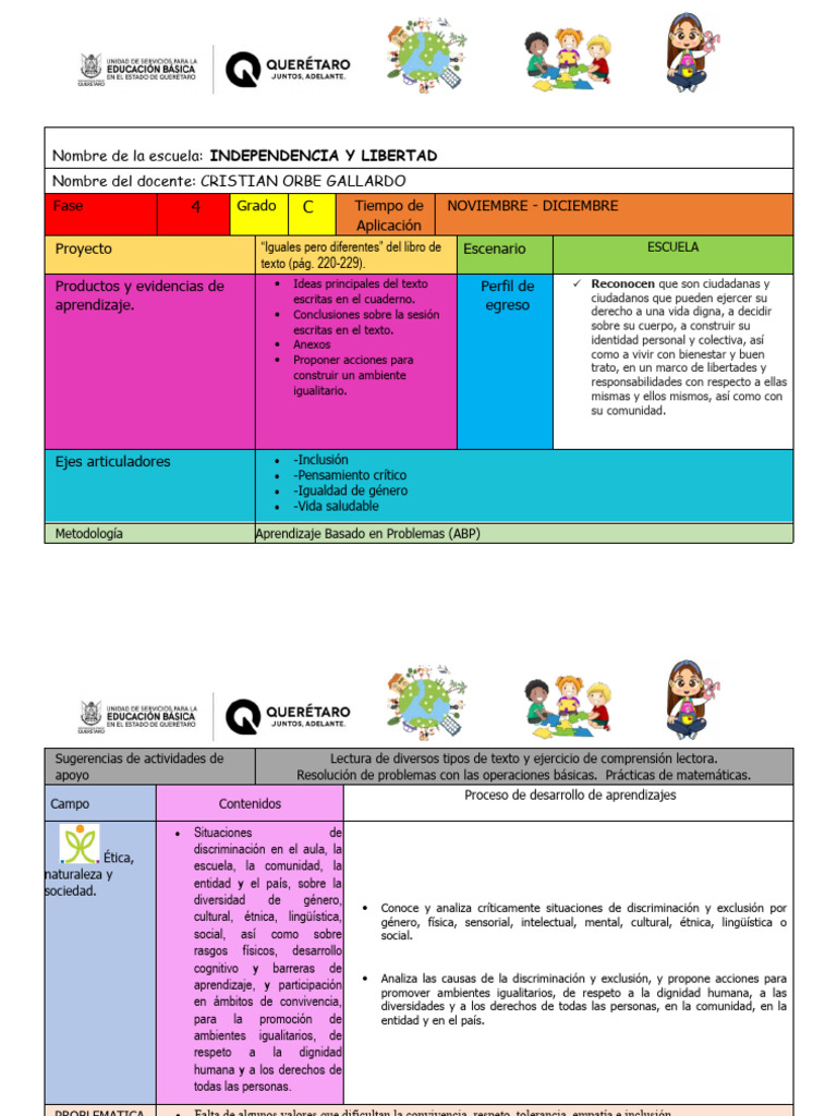 Planeaciones Noviembre 16 Al 30 Descargar Gratis Pdf Maestros