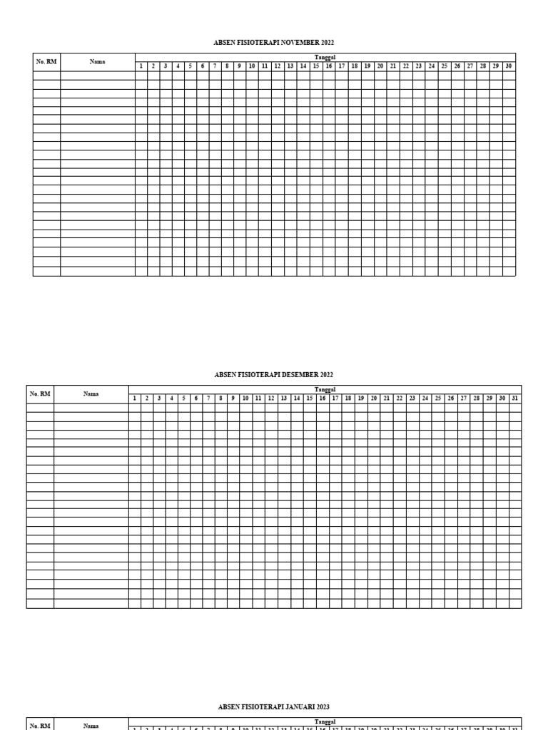 Fisioterapi Attendance Records 2022-2023 | PDF | Warships
