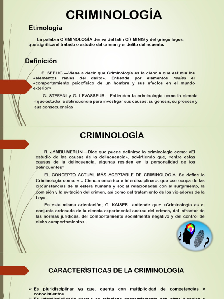 Presentación Criminología | Descargar gratis PDF | Criminología ...