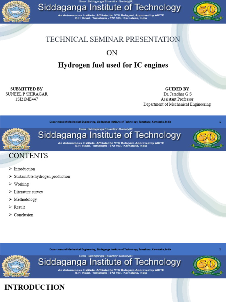 Hydrogen Fuel for IC Engines Overview | PDF | Diesel Engine | Internal ...