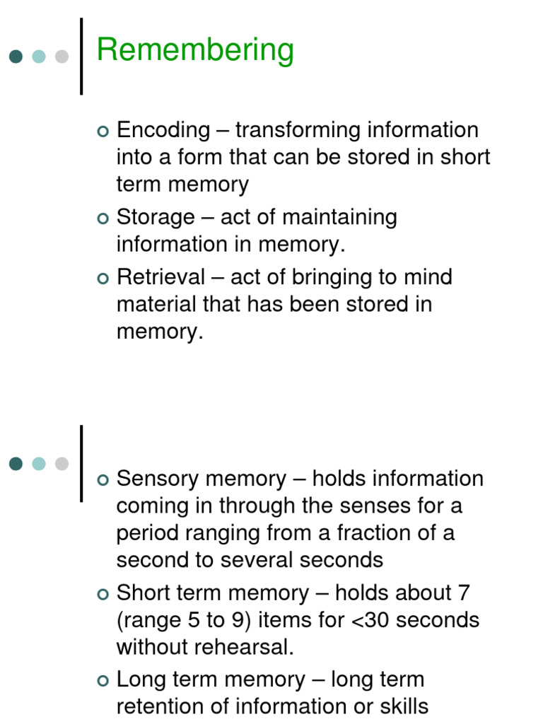 Memory Pdf