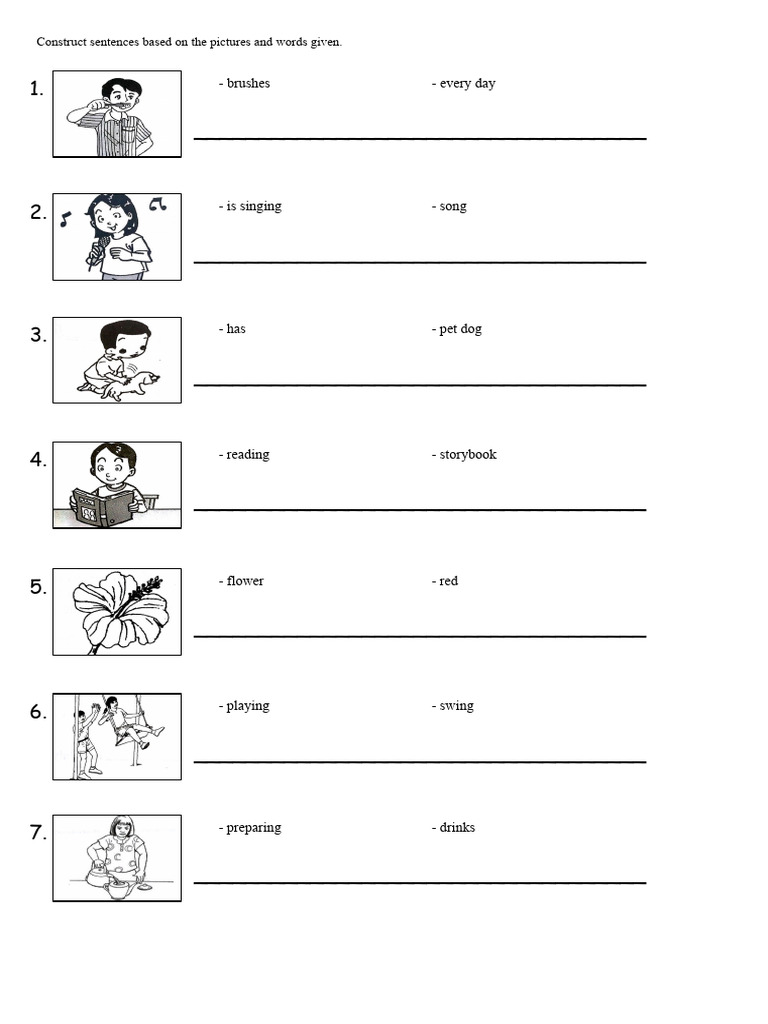 Sentence construction pdf