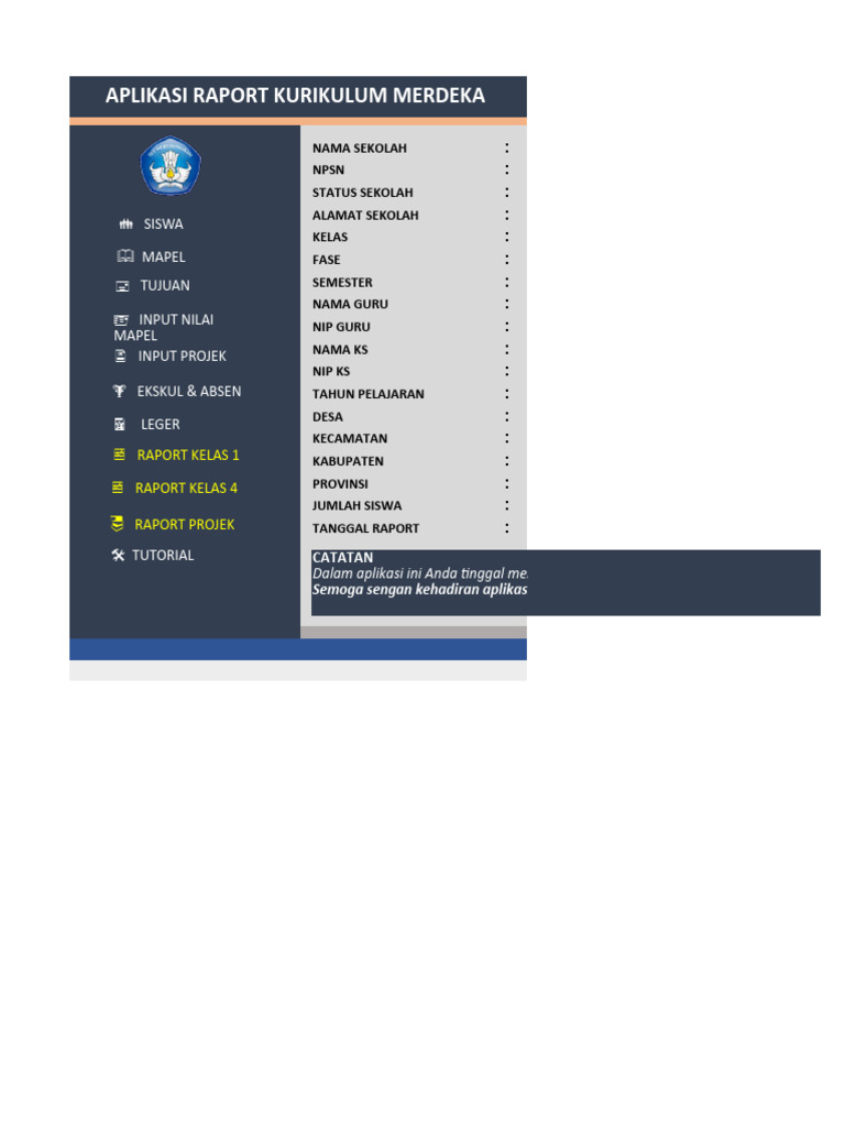 Rapor Kumer KELAS 4.semster 1 2023 Mks3 | PDF