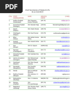 Chief Secretary List As On 05-05-25 Englishmqot9 | PDF | Government Of ...