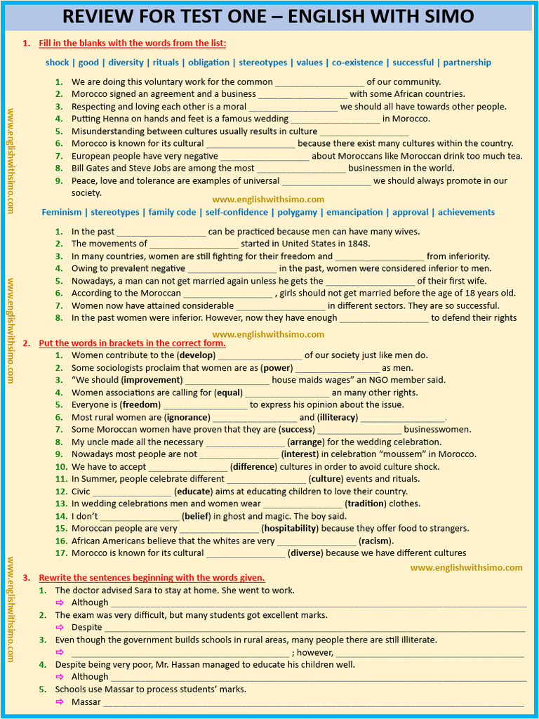 Mock Exam Semester 2 | PDF
