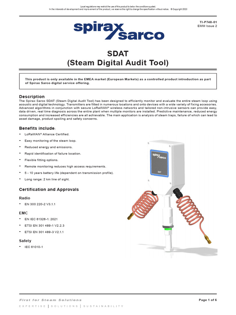 SDAT: Steam Trap Monitoring Tool | PDF | Information And Communications ...
