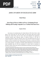 From Dogs of War To Soldiers of Peace: Evaluating Private Military and Security Companies As A Civilian Protection Force, by Stephen Wittels